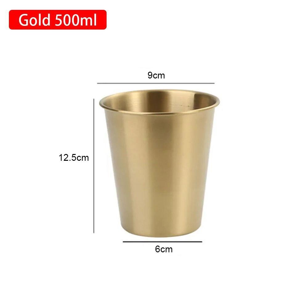 1Pcs 304 Edelstahl Edelstahl Tasse Kaffee Tee Wein Trinken Becher Langlebig Whisky Bier Tassen