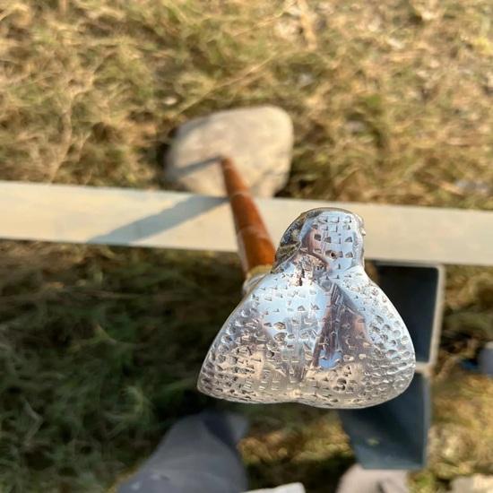 Silver Handle Cobra Head Walking Cane 93.98 cm Rosewood Wooden Stick, Christmas Wedding Travel Father, Mother, Grandfather, Grandmother Gift