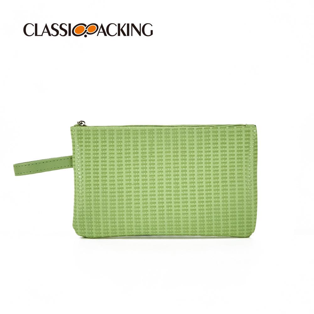 Multifunktionale Reise-Make-up-Tasche: Lippenstifthalter, Kabelorganisator, Münzfach & Pinselbeutel mit Reißverschluss.