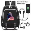 Jojo's Fantastic Adventure School Bag Anime Peripheral Backpack Schoolgirl Canvas Oxford Backpack