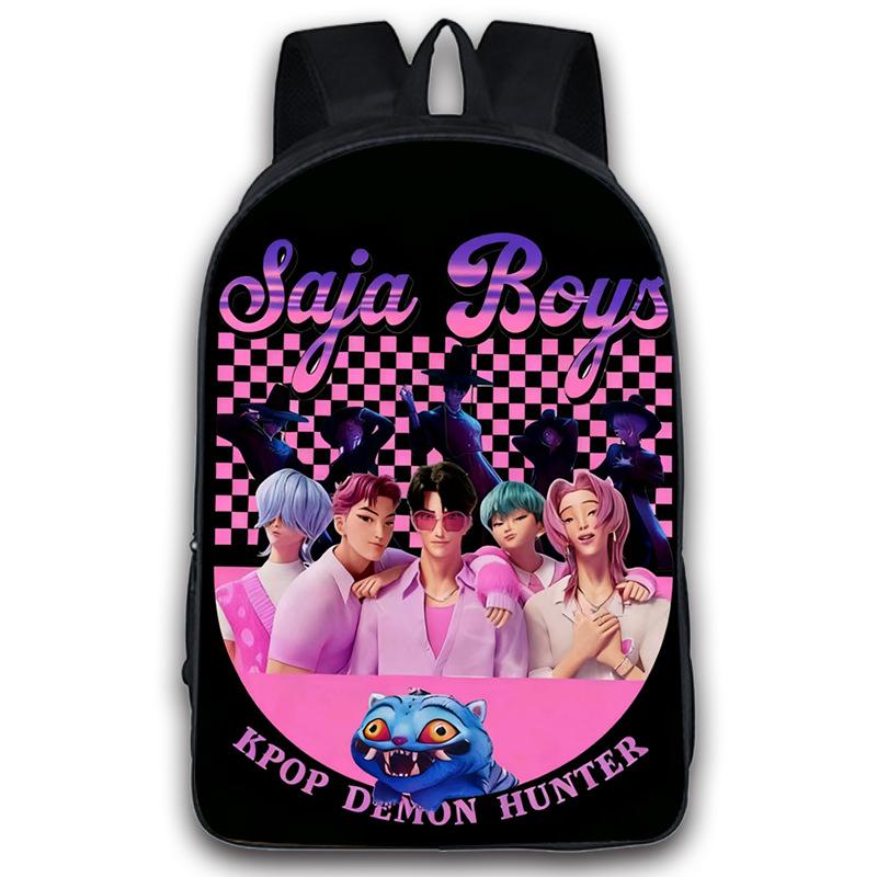 Kpop Demon Hunters Backpack Boys Girls Zoey Mira Rumi Bookbag Knapsack Schoolbag Rucksack Travel Backpacks Birthday Gifts