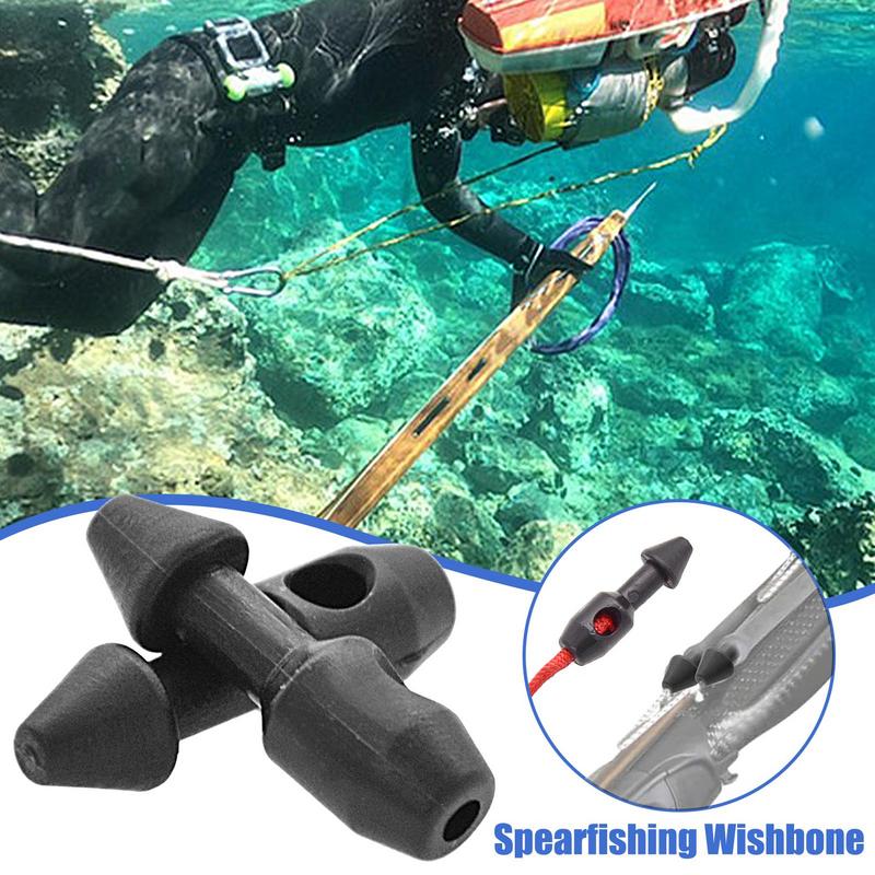 2 PCS Spearfishing Rubber Insert Divers Fishing Accessory Speargun Rubber Band Wishbone Inserts Tackle Tool Fishing
