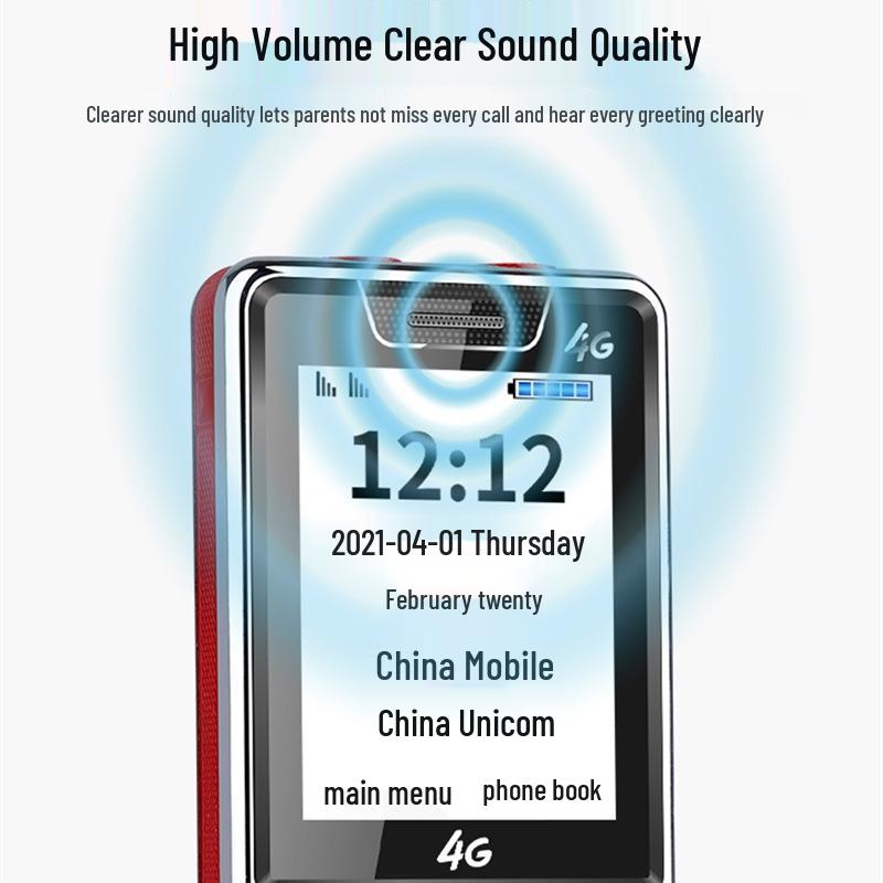 Enhanced Signal 4G/5G Mobile Phone with GPS and Long Standby for Seniors