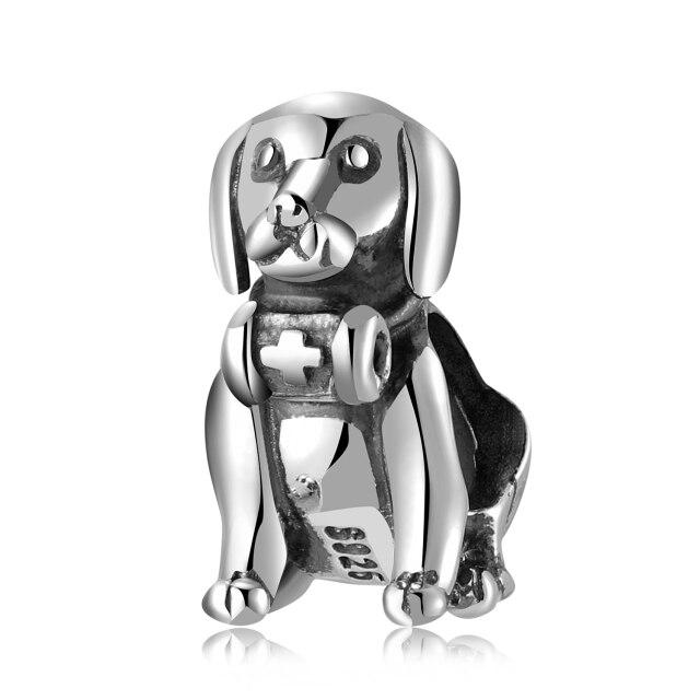 Nouveau cadeau de bricolage élégant perles en argent sterling 925 croix de foi arbre de vie animal de compagnie chat chien ajustement breloques bracelet femmes fabrication de bijoux