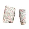 Ultralight Mini Flat Handle  Umbrella Floral Sunny and Rainy Umbrella Rain & Storage Handbag UV Protection Parasol