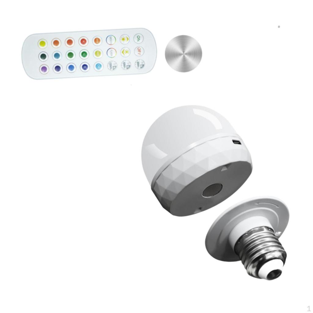 Rechargeable Light Bulb E27 with Remote Control for Wall Living Room Camping