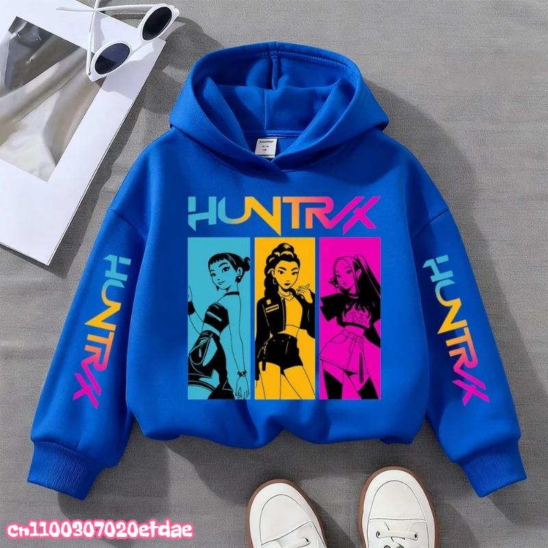 Fashion Women's Hoodie K-Pop Demon Hunters Print Kids Hoodie Pullover Girl Tops Spring And Autumn Leisure Sweatshirr Clothing
