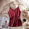 Stain Silk Women Summer Camisole Sleeveless Ladies' Base Vest Spaghetti Strap Top  Layering Piece