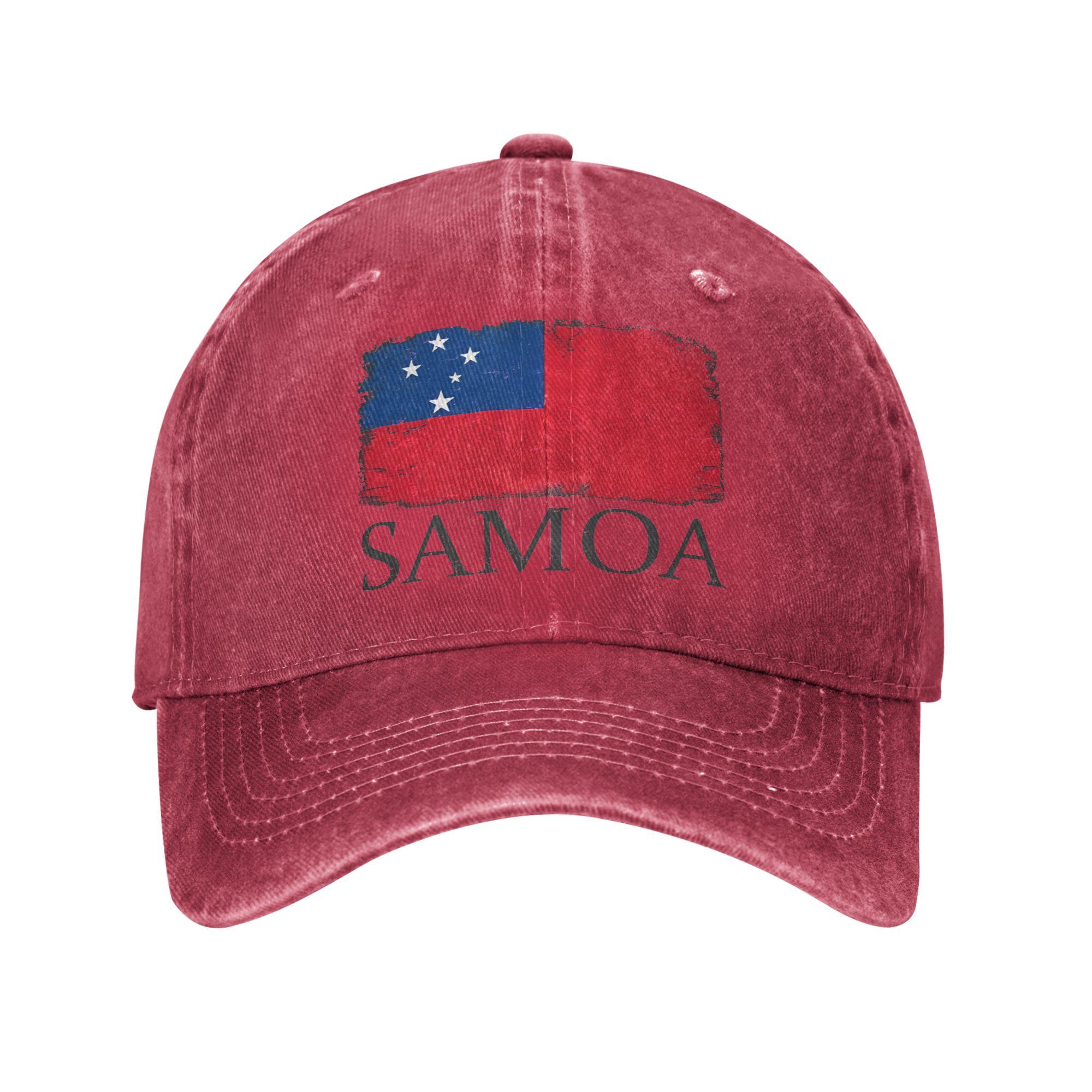 Baseball Cap Samoa Flag Spring Classic Trucker Hat  Unisex Women Design Hiking Fishing Sunscreen Snapback Cap One Size