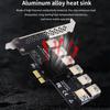 PCI-E to PCI-E Adapter Card 1 to 7 USB3.0 iser PCIE PCI for press 1x to 16x Graphics Card Dedicated Card Gold-Plated