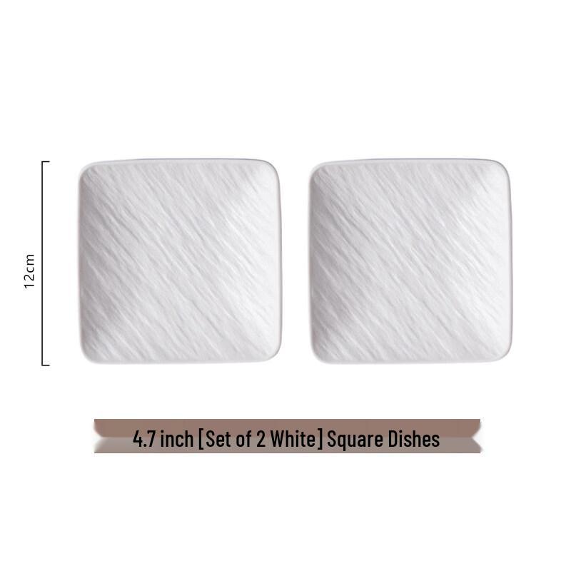 Nordic Style Ceramic Square Rock Pattern Dish