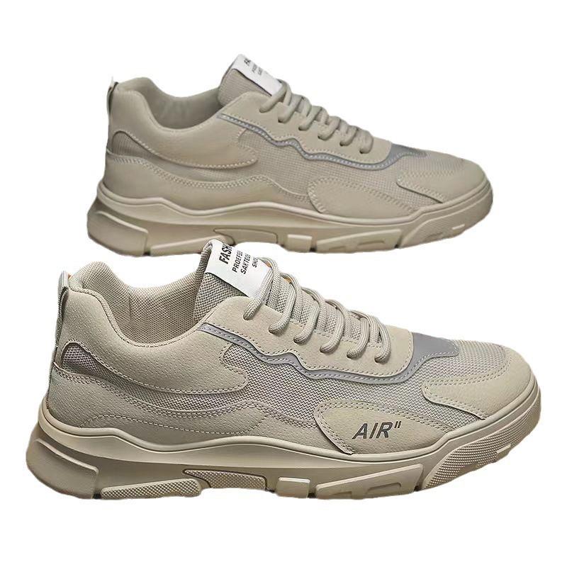 New men's shoes spring fashion versatile sports shoes soft sole comfortable casual shoes breathable and dirt-resistant
