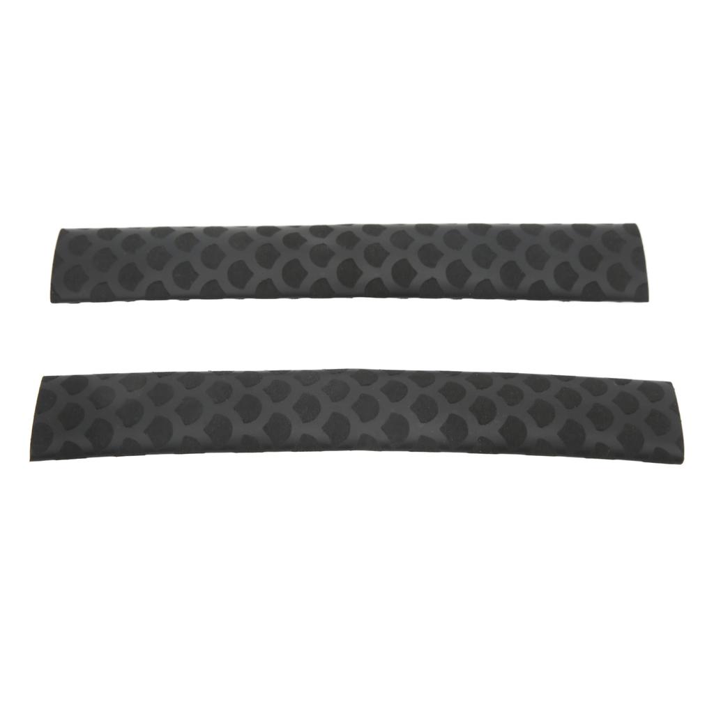 2 Stück Drumstick Griffe Matt Rutschfest Waschbar Fischschuppenmuster Drumstick Wrap Schwarz
