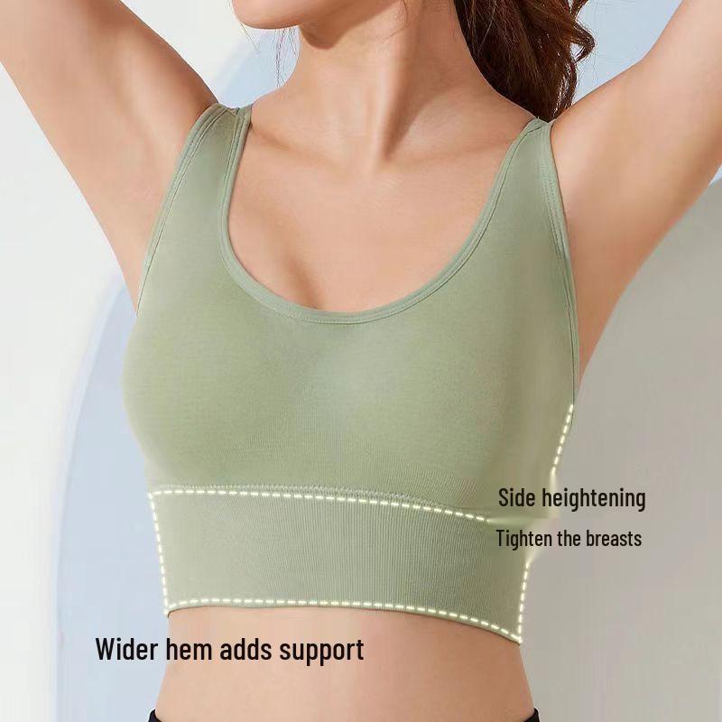 Women's Shockproof Sports Bra - Wirefree Yoga Vest with Beautiful Back Design