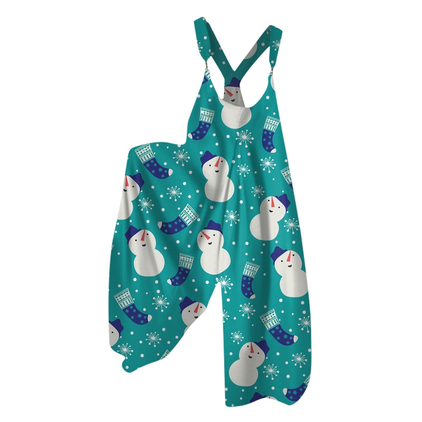 Женский летний комбинезон с рождественским принтом в винтажном стиле (Нерегулируемые — фото 17