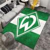 Grüner Diamant Logo Teppich geeignet als rutschfeste Matte für das Wohnzimmer oder Schlafzimmer Sofa