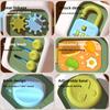 Non-Toxic Baby Practice Skills Drawer Cube 6 In 1 Montessori Educational Toys Sensory Busy Board Fidget Educational Toys For Children