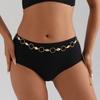 Simple Metal Ring Chain Body Chain, Personalized Ocean Wind Metal Shell Waist Chain