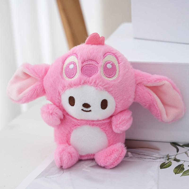 

Soft Plush Adorable Keychain Bag Charm Cute Doll Backpack Decoration Wholesale розовый