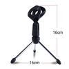 Adjustable Anti-slip Desktop Table Microphone Mount Tripod Holder with Clip