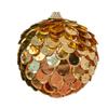 8cm runde Fischschuppen-Weihnachtsornamente: Gold, Grün, Rot, Rosa, Champagner Laserfarben