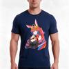 D Queen Klau TShirt Summer Casual Cotton Tee Oversized Streetwear Tops Vintage Graphic Print Loose Fit Short Sleeve