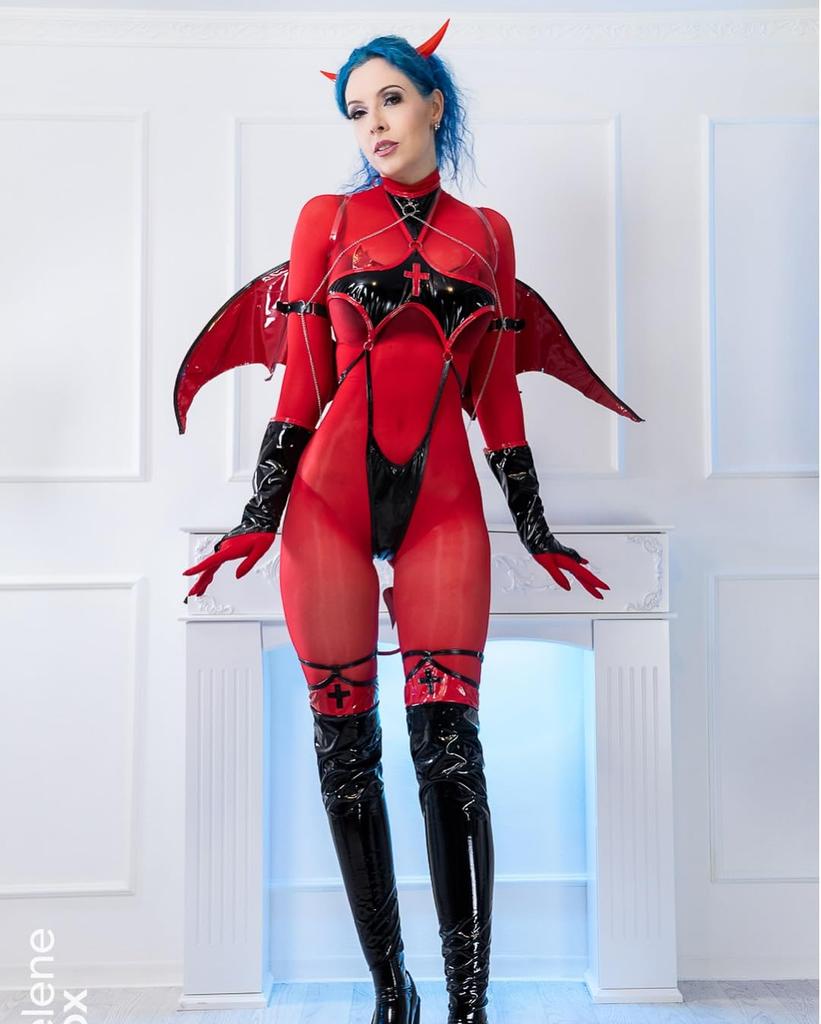 Succubus Little Super Sexy Vampire Witch Bondage PU Cute and Socks Authentic Night Succubus [KORURACLUB] Cosplay, Devil, Sexy, Extreme, Erotic,