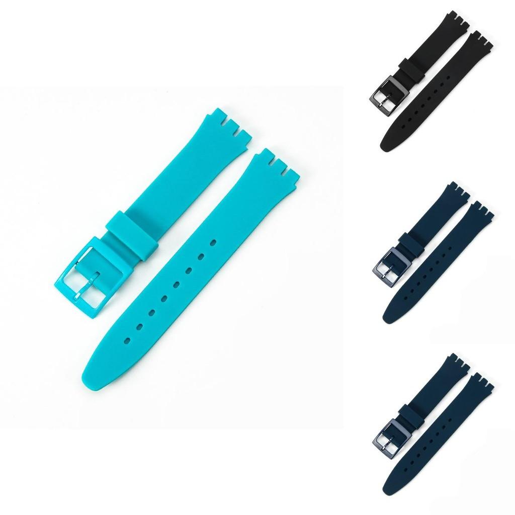 Premium Quality Silicone Watch Strap Replacement For Swatch 16mm 17mm 19mm 20mm