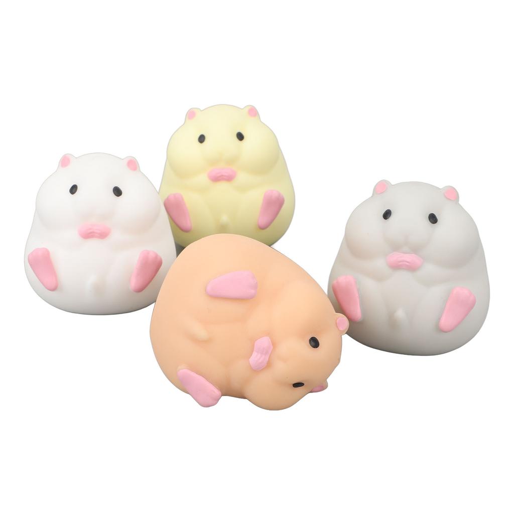 4 Colors Hamster Stress Relief Toy Funny Sensory Stretch Cute Decompression Squeeze Hamster Shape