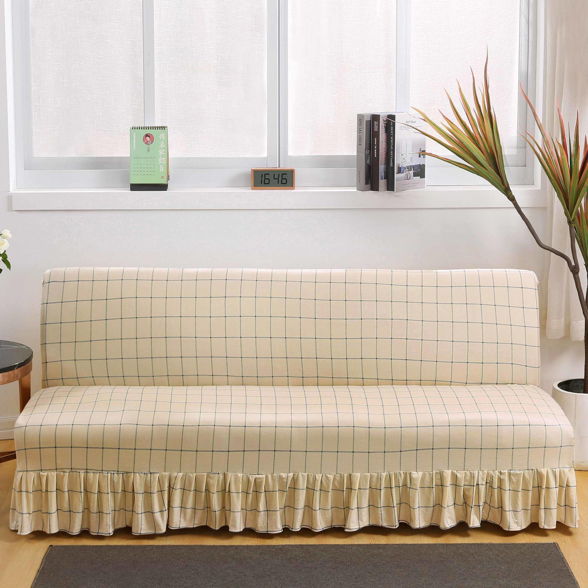 Складной чехол для дивана без подлокотников, полное покрытие, подушка для дивана, чехол для дивана, чехол для дивана, универсальное универсальное эластичное полотенце для дивана S 120-150cm