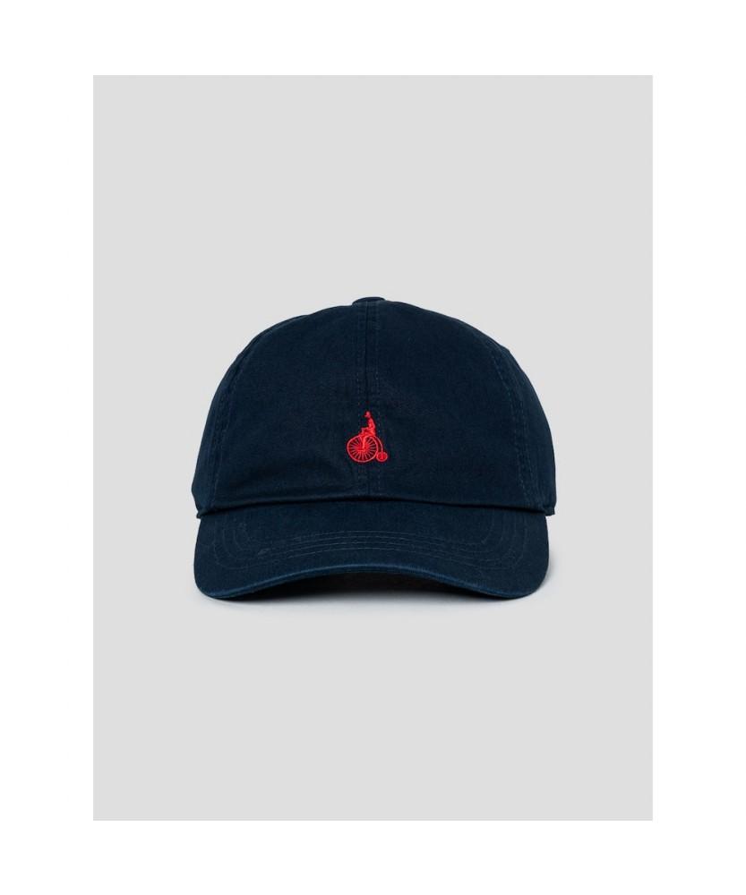 Binpolaegseseoli Cotton Twill Logo Washed Ball Cap - Navy