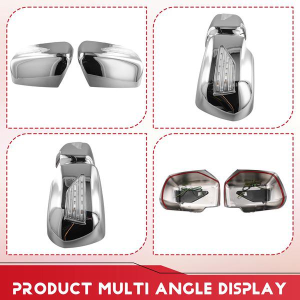 Copri specchietti retrovisori con luci per Isuzu D-MAX 12-18 (1 paio)