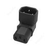 C14 C13 AC Adapter Left Right Angle Socket IEC 320 3pin Male Female Extension 90 Degree Down Up Angle AC Plug Converter