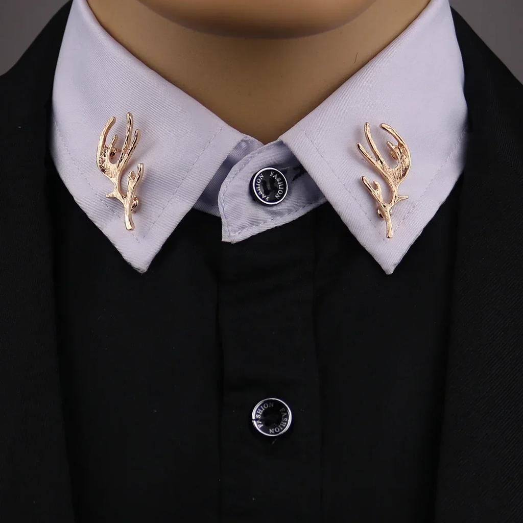 I-Remiel Vintage Driehoek Kroon Kraagspeld voor Mannen Vrouwen - Uitgesneden Broche Embleem Sieraden voor Shirt Pak Accessoires