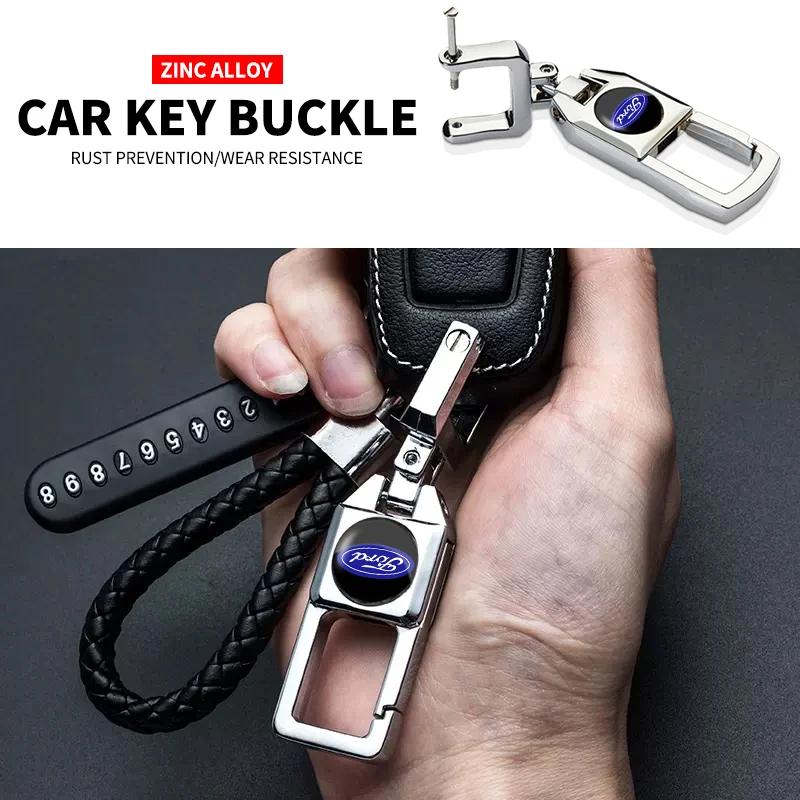 Hot Car Keychain Strong Carabiner Shape Keychain Vintage Key Chain Ring For Ford Focus ST Ranger Mondeo Kugo Ecosport Fiesta Kug