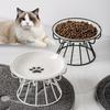 Keramická zvýšená miska pro mazlíčky Jídlo Voda Pamlsky Pro Kočky A Psa Kočičí Stojanová Miska Psí Potřeby Venkovní Krmení Pítka Příslušenství