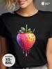 Oversized Summer T-shirt with "Juicy Strawberry" Print