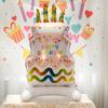 Large Cartoon Stand Cake Balloons for Kids' Birthday Party Decorations
