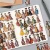50Pcs/Set Retro Victorian Lady Series 01 PET Stickers Waterproof DIY Fashion Doodle Decals Stickers