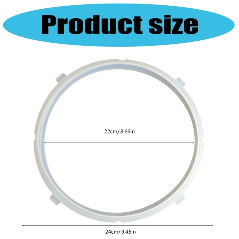 Replacement Seal Pressure Cooker Sealing Rings Spare Part Pressure Cooker Seals Suitable for 5L/6L Pressure Cooker