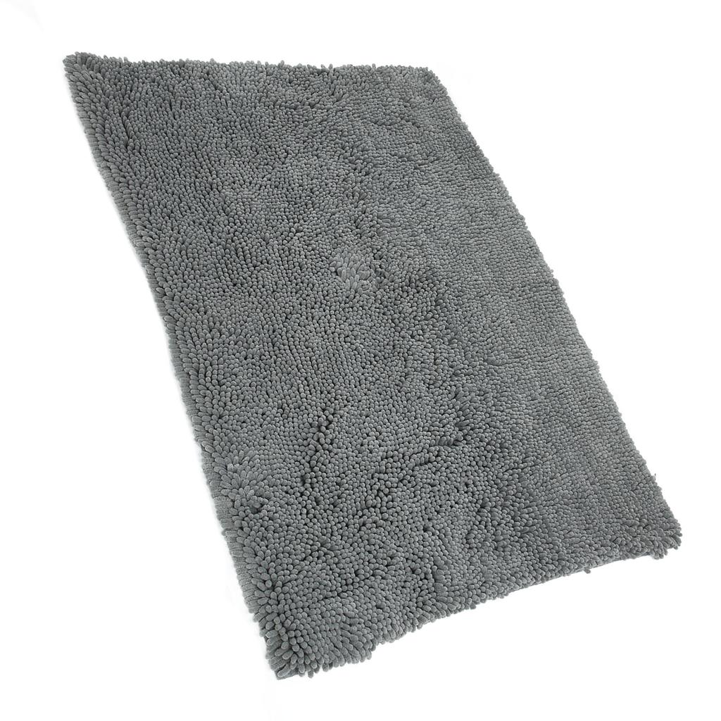 Dog Chenille Mud Mat Soft Water Absorption Slip Resistant Bottom Doormat for Indoor