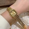 Elegant Gold Square Women's Quartz Watch - Chinese Style Business & Student Wear