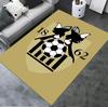 Notts County futbolo klubo kilimas svetainei, miegamajam, namų sofos dekoravimui, vaikų žaidimų neslidus grindų kilimėlis