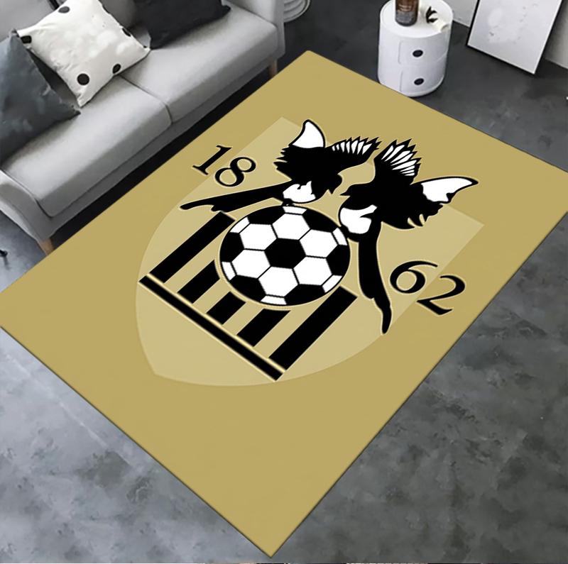 Notts County futbolo klubo kilimas svetainei, miegamajam, namų sofos dekoravimui, vaikų žaidimų neslidus grindų kilimėlis