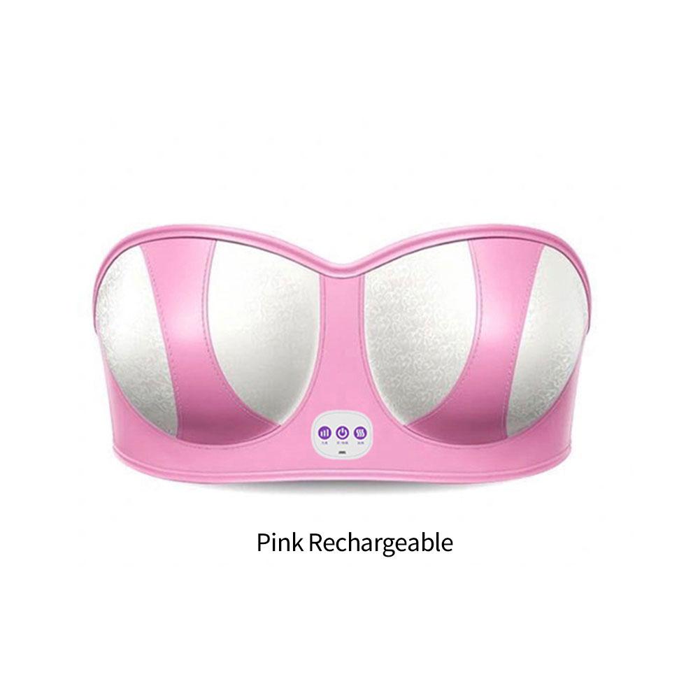 

Инструмент для массажа груди Интеллектуальное массажное белье с подогревом Массажный бюстгальтер для груди Вибрационный массажер для груди Rechargeable розовый