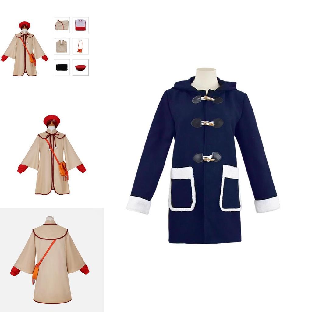 Ania Cosplay Costume With Elegant And Commuting Style Wool Fabric Black