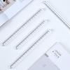 15/20/30CM Straight Ruler Acrylic Quadrangular Ruler Scale Ruler  School Office Supplies