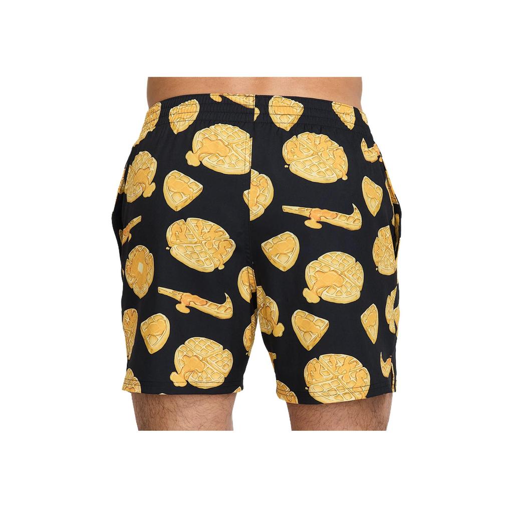Nike Pantaloncini da Bagno Comodi Morbidi Delicati sulla Pelle Semplici Casual da Spiaggia Uomo Pantaloncini Nero Giallo HV7062-010
