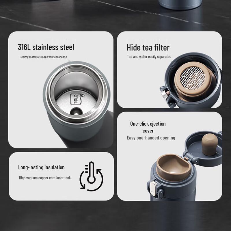 Supor One-Touch Insulated Thermos