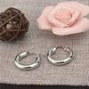 BTEN New 2 color classic 316L stainless steel popular earrings solid weight smooth 20-30mm earrings fine polished smooth